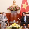 Phó Thủ tướng, Bộ trưởng Bộ Ngoại giao Phạm Bình Minh đánh giá mối quan hệ ngoại giao Việt Nam-Uruguay phát triển tốt đẹp, với nhiều cơ chế phối hợp giữa hai nước. (Ảnh: Lâm Khánh/TTXVN)