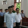 Bị cáo Nguyễn Tiến Lãm trước tòa. (Ảnh: Sỹ Tuyên/TTXVN)