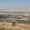 Quang cảnh Thung lũng Jordan nằm giữa thành phố Beit Shean của Israel và thành phố Jericho thuộc Bờ Tây, ngày 23/9/2019. (Ảnh: AFP/ TTXVN)