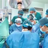 Một ca ghép tạng được thực hiện tại Bệnh viện Trung ương Huế. (Ảnh: Mai Trang/TTXVN)