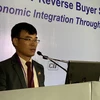 Ông Bùi Trung Thướng, đại diện Bộ Công Thương Việt Nam phát biểu tại Hội nghị. (Ảnh: Huy Lê/Vietnam+)