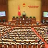 Chủ tịch Quốc hội Nguyễn Thị Kim Ngân phát biểu khai mạc. (Ảnh: Văn Điệp/TTXVN)