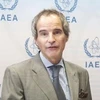 Ông Rafael Grossi phát biểu tại cuộc họp báo ở Vienna, Áo ngày 29/9/2019, sau khi được bầu làm Tổng giám đốc IAEA. (Ảnh: Kyodo/TTXVN)