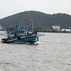 Tàu cá trên vùng biển Hà Tiên. (Ảnh: Lê Huy Hải/TTXVN)