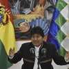 Tổng thống Bolivia Evo Morales phát biểu trong cuộc họp báo tại La Paz ngày 23/10/2019. (Ảnh: AFP/TTXVN)