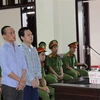 Hai bị cáo Choan PhiRin và Huỳnh Văn Lâm tại phiên tòa. (Ảnh: Thanh Tân/TTXVN)