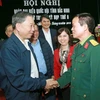 Đại tướng Tô Lâm, Ủy viên Bộ Chính trị, Bộ trưởng Bộ Công an với các đại biểu. (Ảnh: Doãn Tấn/TTXVN)