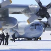 Máy bay vận tải quân sự C-130 Hercules được sử dụng cho các chuyến bay tới Nam Cực. (Ảnh: Không quân Chile/TTXVN phát)