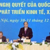 Thủ tướng Nguyễn Xuân Phúc phát biểu. (Ảnh: Thống Nhất/TTXVN)