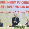 Thủ tướng Nguyễn Xuân Phúc tại hội nghị. (Ảnh: Thống Nhất/TTXVN)