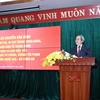 Đồng chí Nguyễn Văn Bình, Ủy viên Bộ Chính trị, Bí thư Trung ương Đảng, Trưởng Ban Kinh tế Trung ương phát biểu tại buổi làm việc. (Ảnh: Phương Hoa/TTXVN)