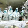 Bệnh nhân được điều trị tại bệnh viện ở tỉnh Vũ Hán, tỉnh Hồ Bắc, Trung Quốc, ngày 27/1/2020. (Ảnh: THX/ TTXVN)