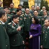 Phó Chủ tịch nước Đặng Thị Ngọc Thịnh với các đại biểu. (Ảnh: Văn Điệp/TTXVN)
