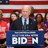 Cựu Phó Tổng thống Mỹ Joe Biden trong chiến dịch vận động tranh cử tại Columbus, Ohio, Mỹ, ngày 10/3/2020. (Ảnh: AFP/TTXVN)