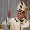 Giáo hoàng Francis cử hành thánh lễ Phục sinh tại Thánh đường St. Peter ở Vatican ngày 12/4/2020. (Ảnh: AFP/TTXVN)