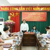 Đồng chí Phạm Minh Chính, Uỷ viên Bộ Chính trị, Bí thư Trung ương Đảng, Trưởng Ban Tổ chức Trung ương phát biểu chỉ đạo hội nghị. (Ảnh: Phương Hoa/TTXVN)