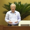 Phó Chủ tịch Quốc hội Uông Chu Lưu điều hành phiên họp. (Ảnh: Doãn Tấn/TTXVN)
