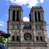 Người dân tại khu vực phía trước Nhà thờ Đức Bà ở Paris, Pháp ngày 31/5/2020 sau khi quảng trường được mở cửa trở lại. (Ảnh: AFP/ TTXVN)