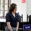 Bị cáo Nguyễn Thị Bình, nguyên cán bộ công tác tại Thanh tra tỉnh Hòa Bình. (Ảnh: Thanh Hải/TTXVN)