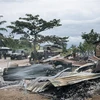 Hiện trường một vụ tấn công tại làng Manzalaho, gần Beni, CHDC Congo, ngày 18/2/2020. (Ảnh minh họa: AFP/ TTXVN)