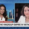 Bà Lê Thị Thu Thủy - Phó Chủ tịch Tập đoàn Vingroup (bên phải) trò chuyện cùng nhà báo nổi tiếng Julia Chatterley trong chương trình First Move của CNN. (Nguồn: Vietnam+)