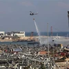 Cảnh đổ nát hoang tàn sau vụ nổ kinh hoàng ở khu cảng thủ đô Beirut, Liban ngày 5/8/2020. (Ảnh: THX/TTXVN)