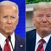 Ứng viên tranh cử Tổng thống của đảng Dân chủ Joe Biden (trái) và Tổng thống Mỹ Donald Trump. (Ảnh: AFP/TTXVN)