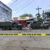 Hiện trường vụ đánh bom ở tỉnh Sulu, Philippines, ngày 24/8. (Ảnh: THX/TTXVN)