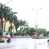 Đường phố Ngô Quyền (thành phố Hải Dương). (Ảnh: Mạnh Minh/TTXVN)