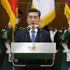 Tân Bộ trưởng Quốc phòng Hàn Quốc Suh Wook trong bài phát biểu tại Seoul ngày 18/9/2020. (Ảnh: Yonhap/TTXVN)