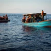 Người di cư được giải cứu trên Địa Trung Hải ngày 24/9/2018. (Ảnh: AFP/ TTXVN)