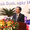 Chủ tịch UBND tỉnh Bình Định Hồ Quốc Dũng. (Ảnh: Phạm Kha-Nguyên Linh/TTXVN)