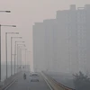 Khói mù ô nhiễm bao phủ dày đặc tại New Delhi, Ấn Độ. (Ảnh: AFP/TTXVN)