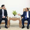 Thủ tướng Nguyễn Xuân Phúc tiếp Phó Chủ tịch Tập đoàn Samsung (Hàn Quốc) Lee Jae Young. (Ảnh: Thống Nhất/TTXVN)