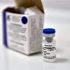 Vắcxin phòng dịch COVID-19 của Nga được giới thiệu tại Moskva ngày 10/9/2020. (Ảnh: AFP/TTXVN)