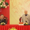 Tổng Bí thư, Chủ tịch nước Nguyễn Phú Trọng phát biểu chỉ đạo hội nghị. (Ảnh: Trí Dũng/TTXVN)