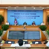 Quang cảnh phiên giải trình về thực hiện kế hoạch đầu tư công trung hạn của HĐND thành phố Hà Nội ngày 31/8. (Ảnh: TTXVN)