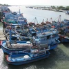 Tàu thuyền đánh bắt xa bờ neo đậu tại cảng cá Ninh Chữ (huyện Ninh Hải, Ninh Thuận). (Ảnh: Nguyễn Thành/TTXVN)