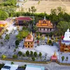 Chùa Buppharam (chùa Cái Giá chót), xã Hưng Hội, huyện Vĩnh Lợi, tỉnh Bạc Liêu. (Ảnh: Thanh Liêm/TTXVN)