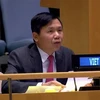 Đại sứ Đặng Đình Quý - Trưởng phái đoàn đại diện thường trực Việt Nam tại LHQ. (Ảnh: Hữu Thanh-TTXVN)