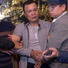 Đối tượng Nguyễn Văn Cường tại cơ quan điều tra. (Ảnh: TTXVN phát)