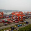 Cảng Liên vận Quả Viên - nơi xuất nhập khẩu nhiều loại hàng hóa ở Trùng Khánh. (Ảnh: Bùi Tuấn/Vietnam+)