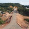 Cầu Vĩnh Ninh nối liền Lâm Đồng và Bình Phước đang xây dựng nhìn từ trên cao. (Nguồn: nld.com.vn)