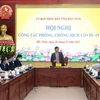 Chiều 28/1/2021, Ban Chỉ đạo phòng chống dịch COVID-19 tỉnh Bắc Ninh họp bàn các biện pháp cấp bách phòng, chống dịch COVID-19. (Ảnh: Thanh Thương/TTXVN)