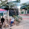 Một chốt kiểm dịch ở thị trấn Cái Rồng, Quảng Ninh. (Ảnh: TTXVN phát)