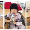 Những hộp sữa đã đến với các em học sinh tại trường Xuân Phương. Mỗi bé sẽ được bổ sung 2 hộp sữa mỗi ngày. (Nguồn: Vietnam+)