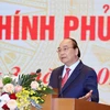 Thủ tướng Nguyễn Xuân Phúc phát biểu tổng kết hội nghị. (Ảnh: Thống Nhất/TTXVN)