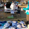 Hội chợ ủng hộ người nghèo chịu ảnh hưởng bởi dịch COVID-19 tại thủ đô Pretoria, Nam Phi. (Ảnh: Phi Hùng/TTXVN)