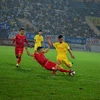 Trận đấu giữa đội Nam Định và Sông Lam Nghệ An. (Ảnh: Công Luật/TTXVN)