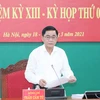 Đồng chí Trần Cẩm Tú, Ủy viên Bộ Chính trị, Chủ nhiệm Ủy ban Kiểm tra Trung ương. (Ảnh: Phương Hoa/TTXVN)
